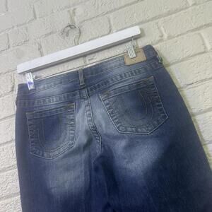 True Religion Jeans Women's 33 (16) Blue Estella Low Rise Skinny Preppy Normcore